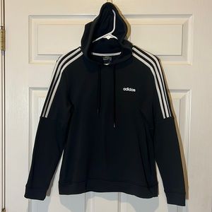 Adidas Essentials 3‎ Stripes Pullover Hooded Sweatshirt, Sz Medium